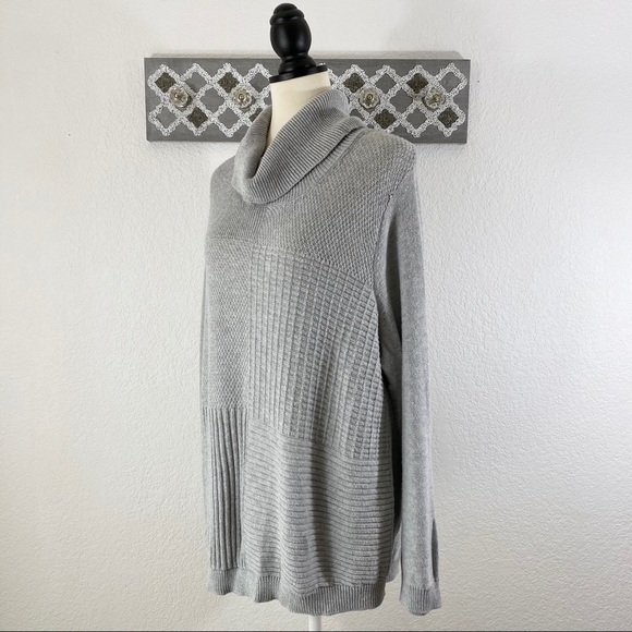 Chico’s Cowl Neck Sweater, Size 3 (XL/16) - Picture 3 of 9